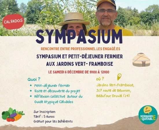 SYMPASIUM & petit-déjeuner fermier aux jardins Vert Framboise ! SYMPASIUM & petit-déjeuner fermier aux jardins Vert Framboise !