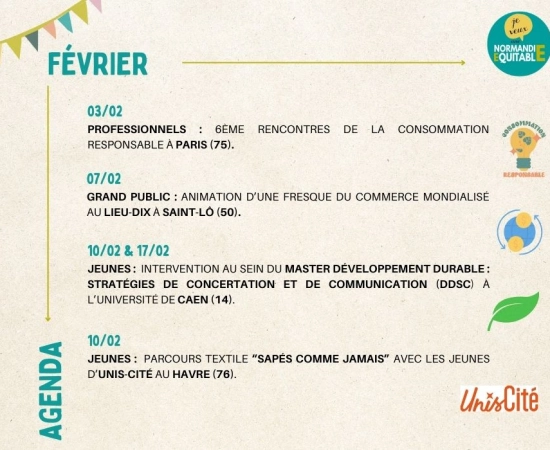 À vos agendas : les rencontres et événements à ne pas manquer chez Normandie Équitable en FÉVRIER ! À vos agendas : les rencontres et événements à ne pas manquer chez Normandie Équitable en FÉVRIER !