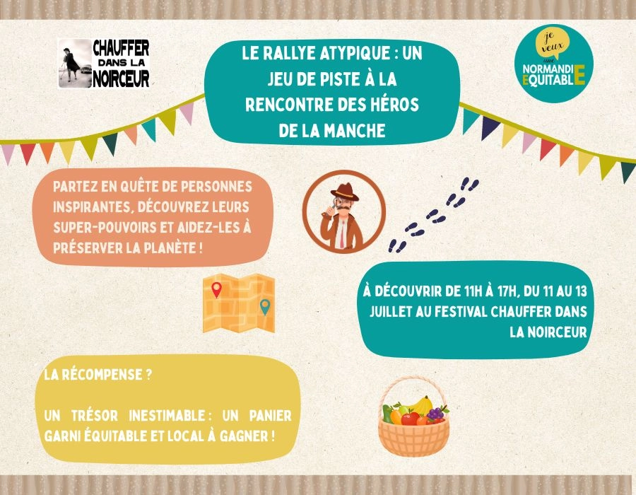 Rejoignez notre grand jeu de piste - le Rallye Atypique - sur le festival Chauffer dans la Noirceur !