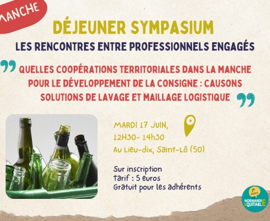 Un sympasium sur la consigne et le réemploi à Saint-Lô
