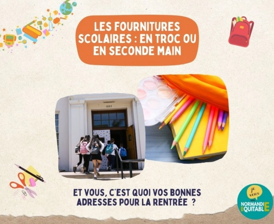 Pour vos fournitures scolaires : pensez troc ou seconde main 
