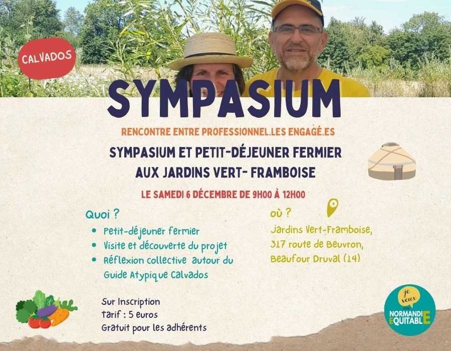 SYMPASIUM & petit-déjeuner fermier aux jardins Vert Framboise ! SYMPASIUM & petit-déjeuner fermier aux jardins Vert Framboise !