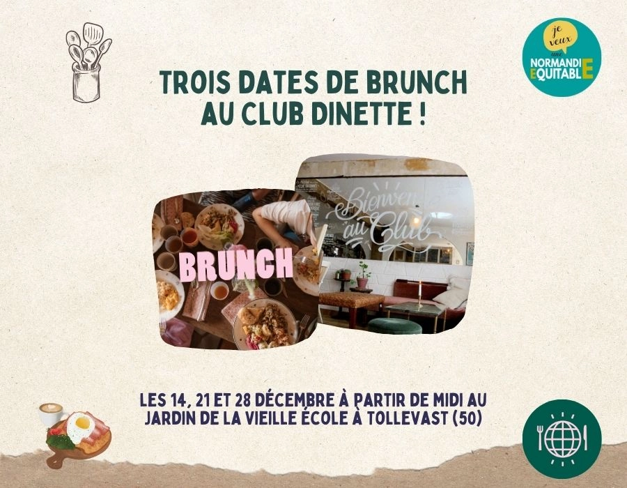 Trois dates de Brunch en décembre au Club Dinette ! Trois dates de Brunch en décembre au Club Dinette !