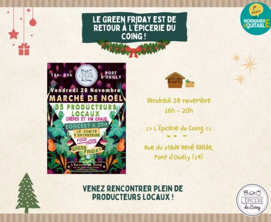 Le Green Friday fait son retour à l'Épicerie du Coing 