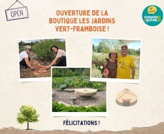 La boutique des Jardins Vert Framboise est ouverte !  La boutique des Jardins Vert Framboise est ouverte !