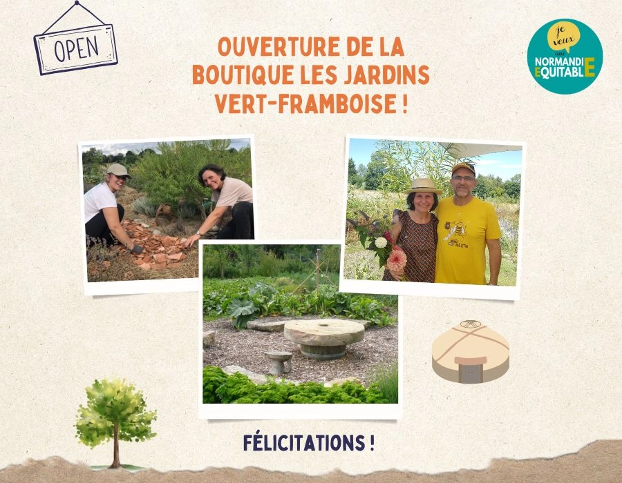 La boutique des Jardins Vert Framboise est ouverte ! 