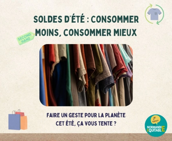 Soldes d'été : Consommer moins, consommer mieux 