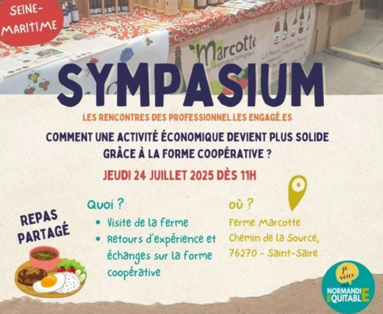 Un sympasium sur la coopération à la ferme Marcotte 