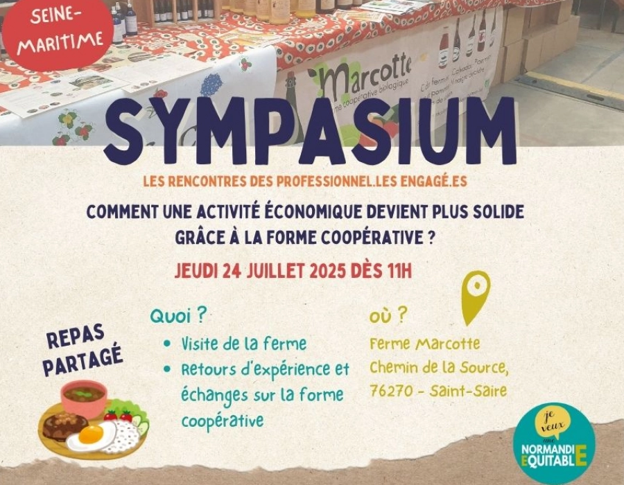 Un sympasium sur la coopération à la ferme Marcotte 