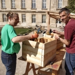 Construction de la gloriette  Construction de la gloriette