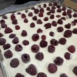 Préparation du gâteau avec des produis bio et locaux