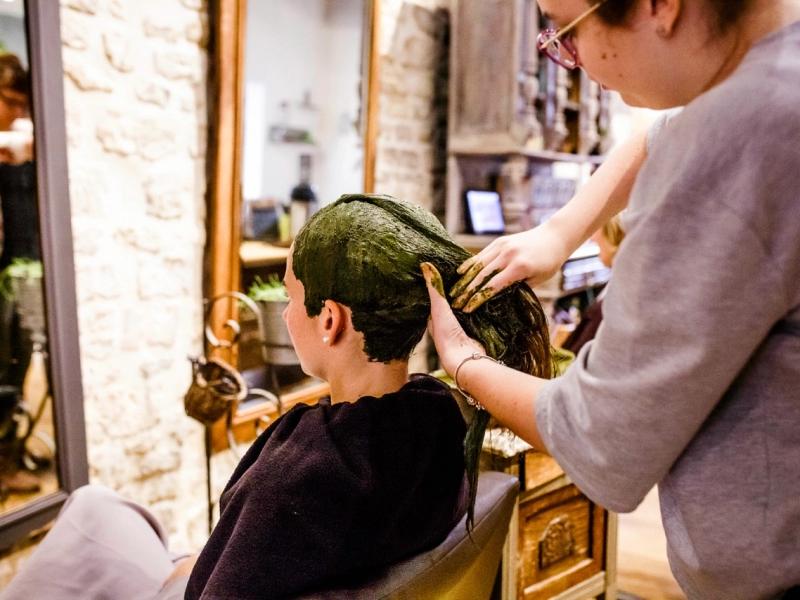 Salon de coiffure végétale