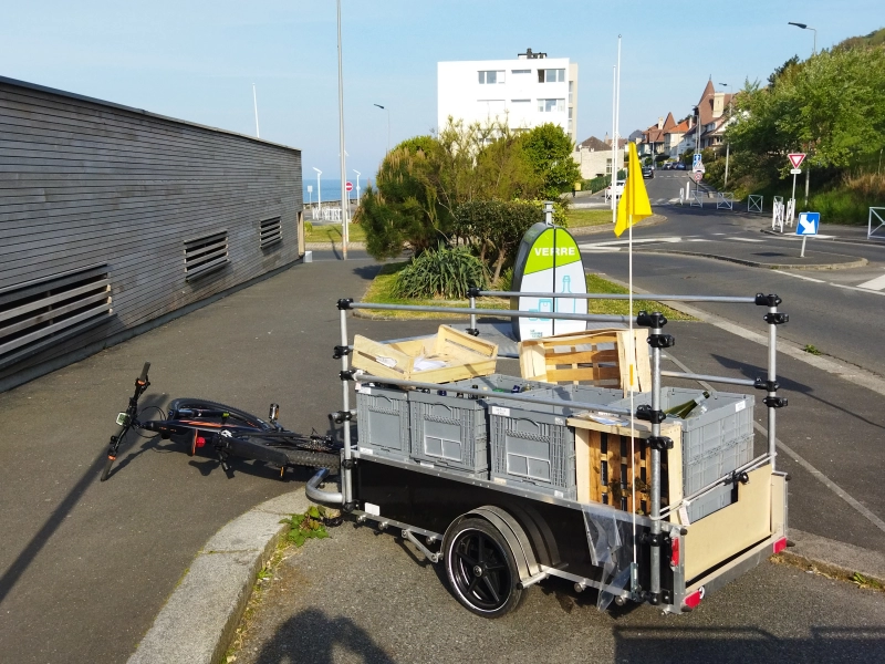 Transporteur urbain à vélo