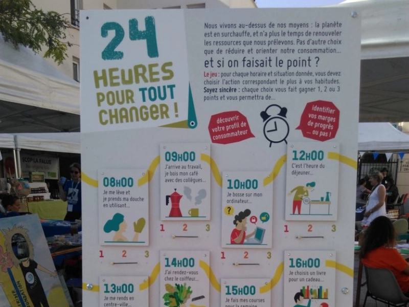 Expo-jeu pédagogique par Normandie Equitable - pour une économie locale et reponsable