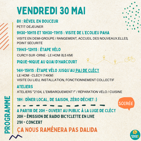 Programmation bivouac des transitions en Suisse-Normande